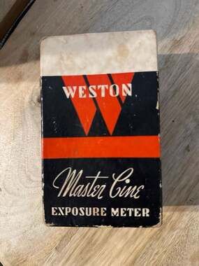 Vintage Weston Master Cine Exposure Meter Model 720 with Case and Manual